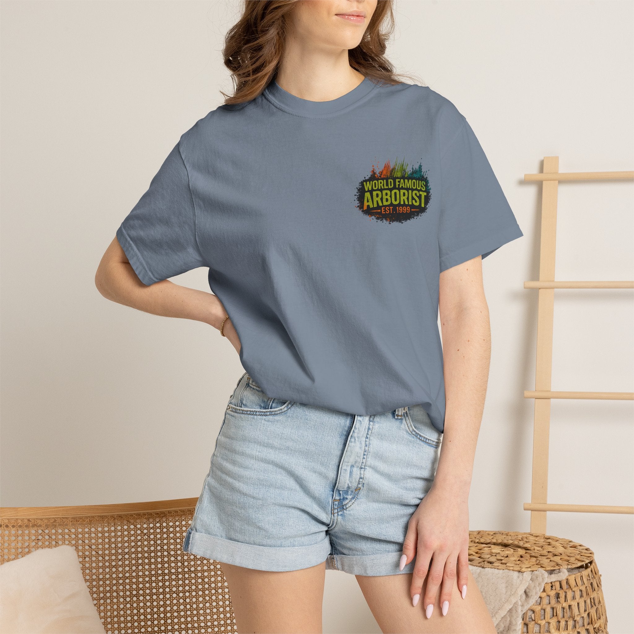 Arborist Graphic T-Shirt — "World Famous Arborist" Forest Logo Tee