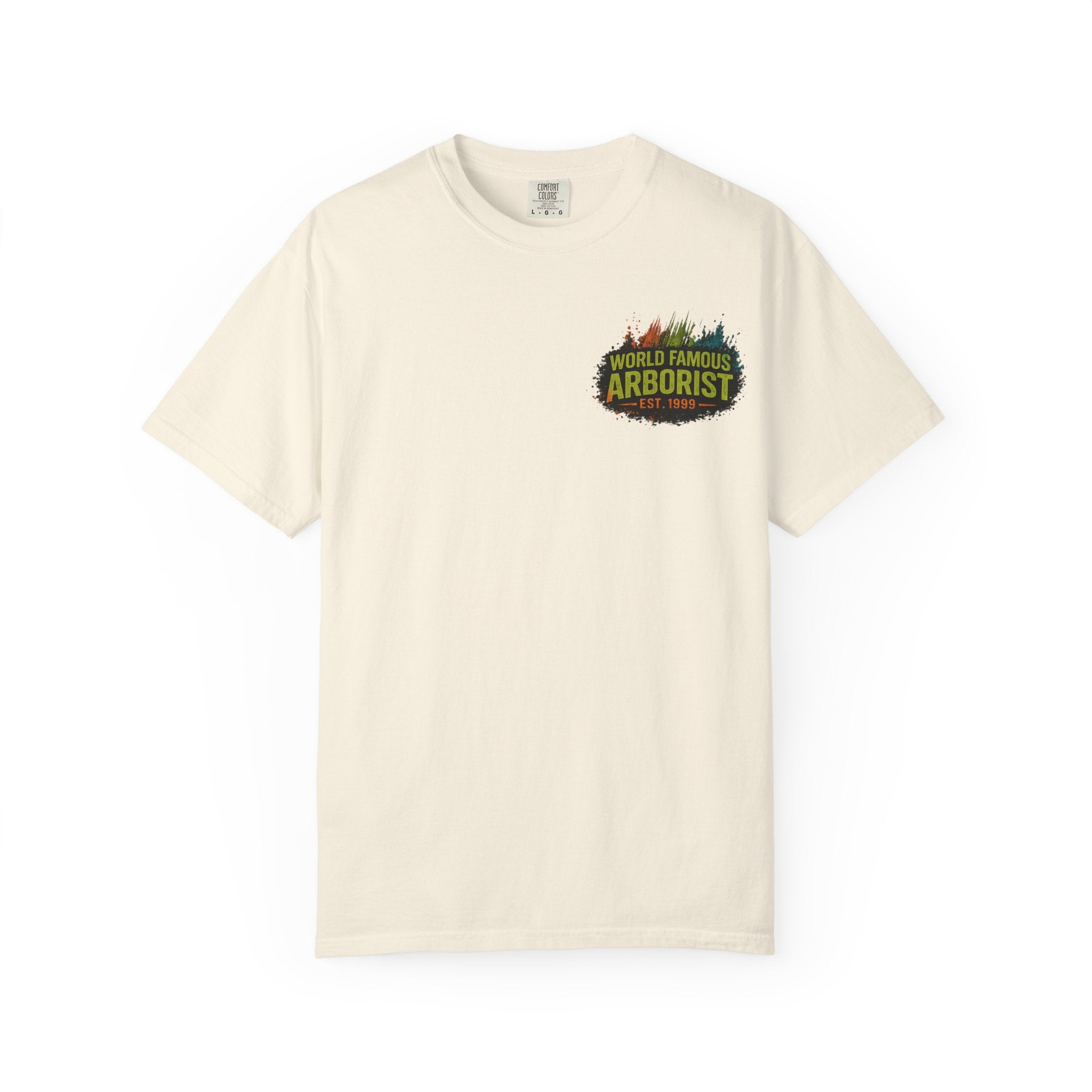 Arborist Graphic T-Shirt — "World Famous Arborist" Forest Logo Tee