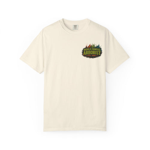 Arborist Graphic T-Shirt — "World Famous Arborist" Forest Logo Tee
