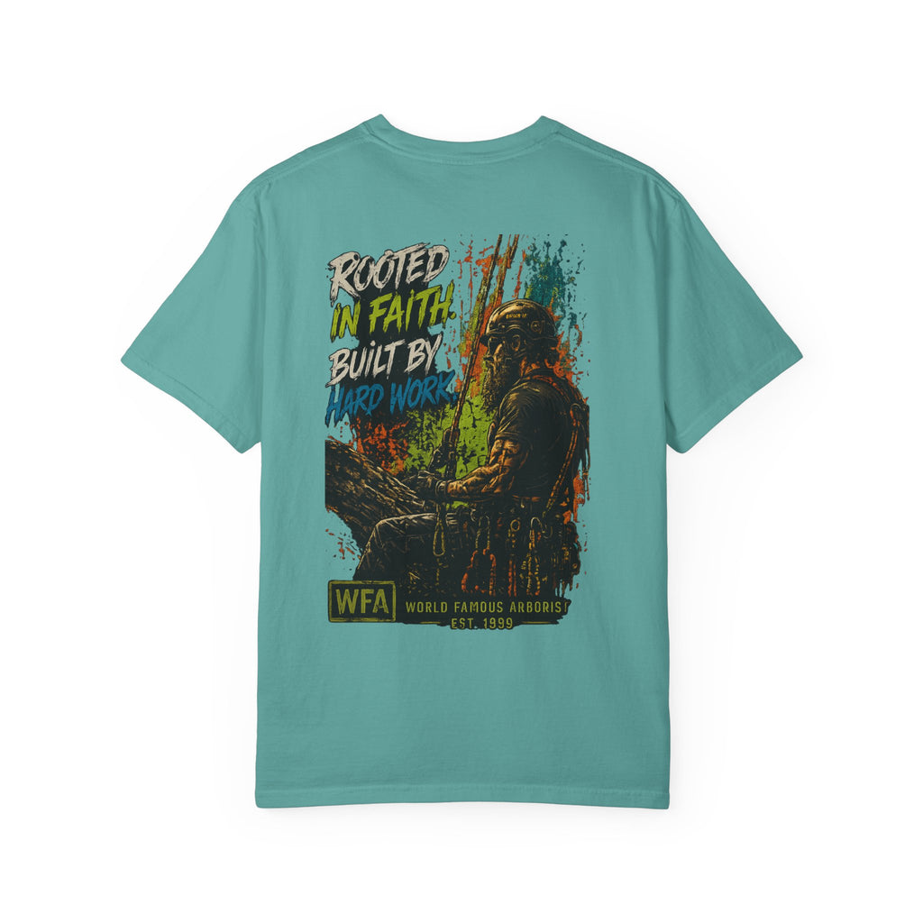 Arborist Graphic T-Shirt — "World Famous Arborist" Forest Logo Tee