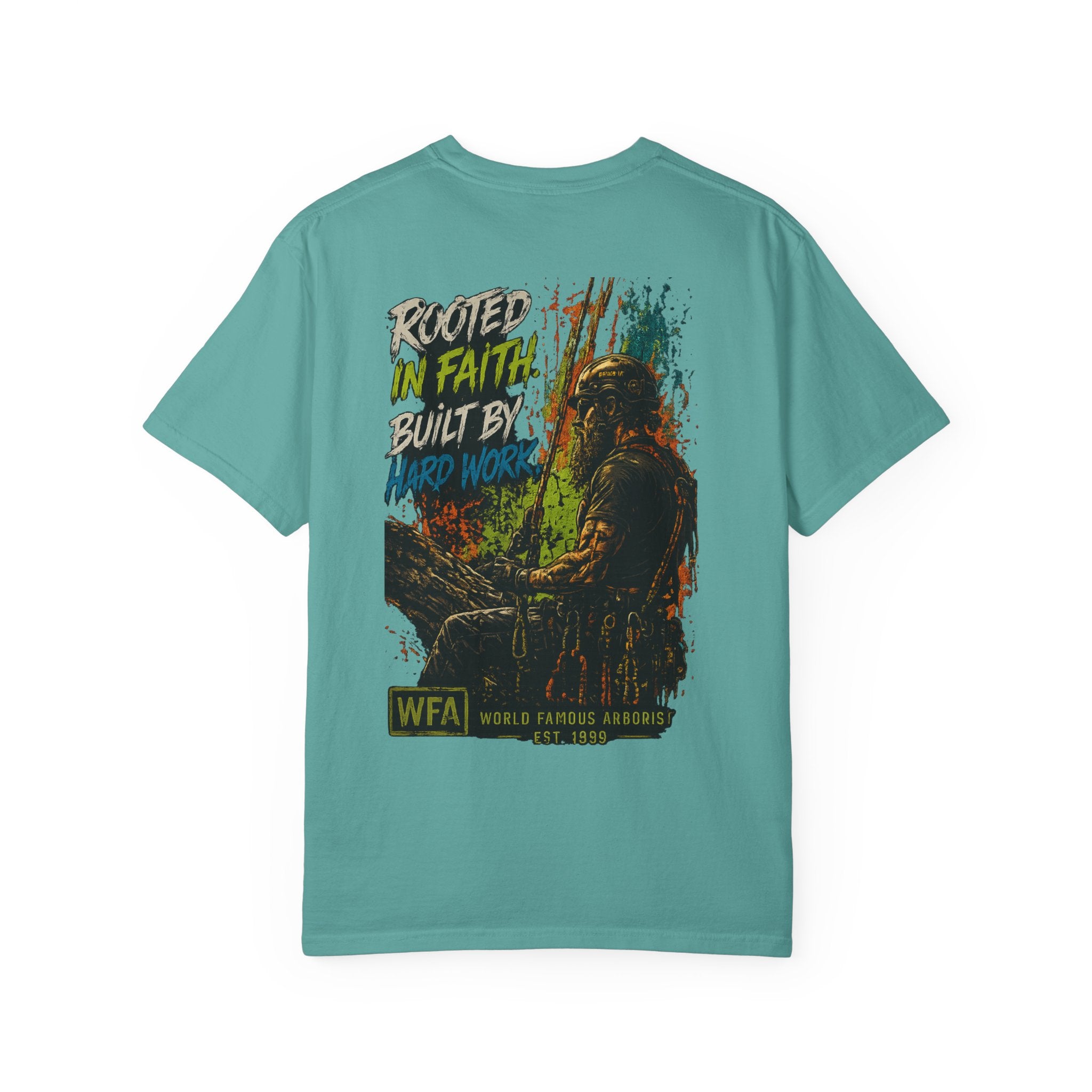 Arborist Graphic T-Shirt — "World Famous Arborist" Forest Logo Tee