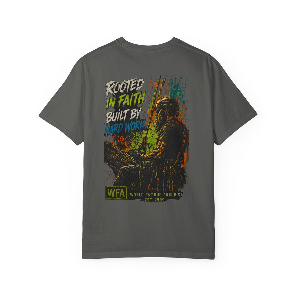 Arborist Graphic T-Shirt — "World Famous Arborist" Forest Logo Tee
