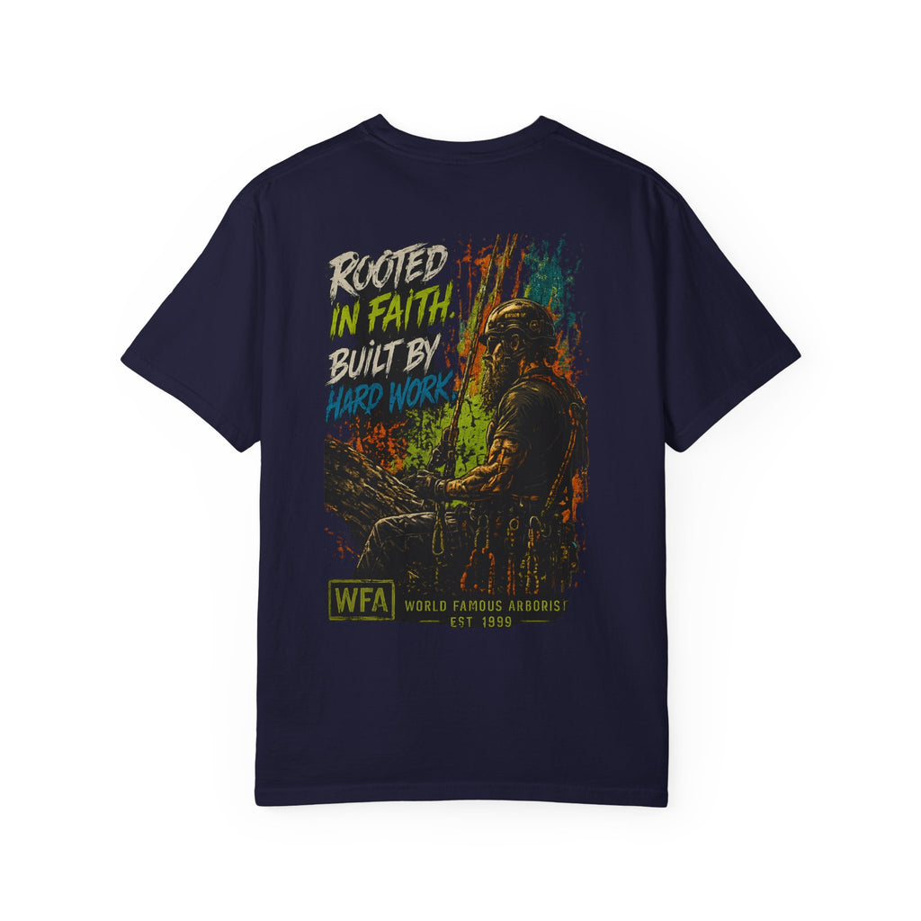 Arborist Graphic T-Shirt — "World Famous Arborist" Forest Logo Tee