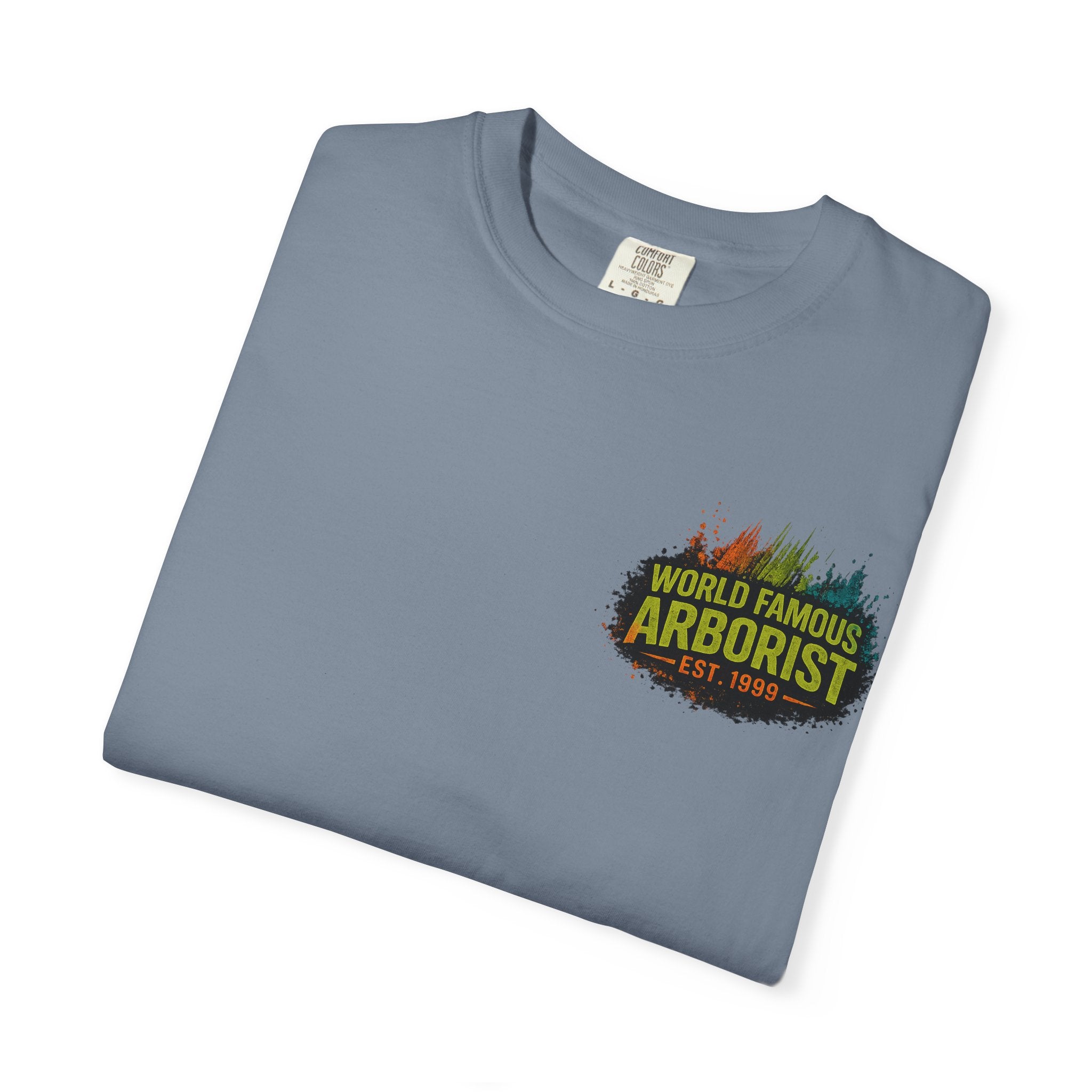 Arborist Graphic T-Shirt — "World Famous Arborist" Forest Logo Tee