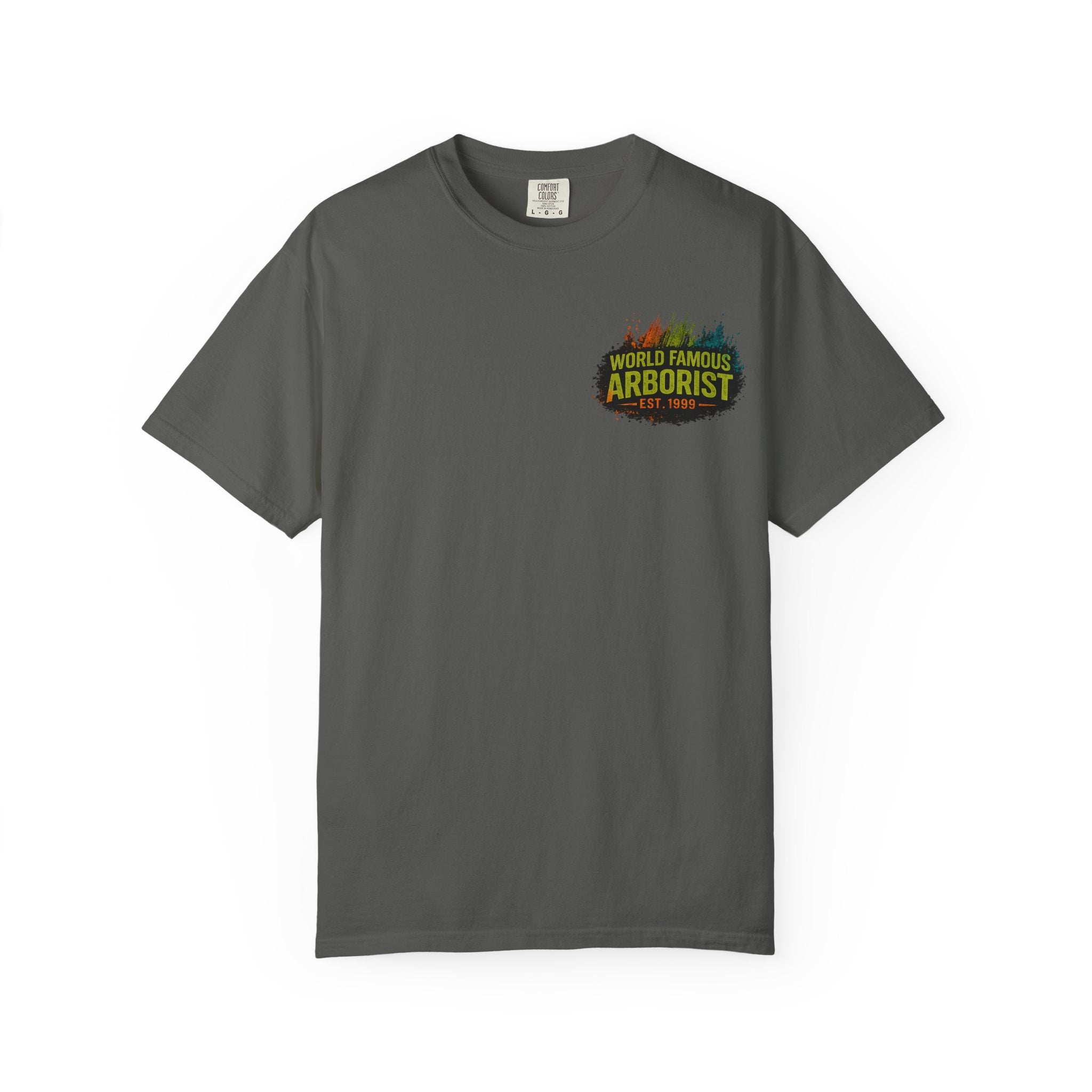Arborist Graphic T-Shirt — "World Famous Arborist" Forest Logo Tee