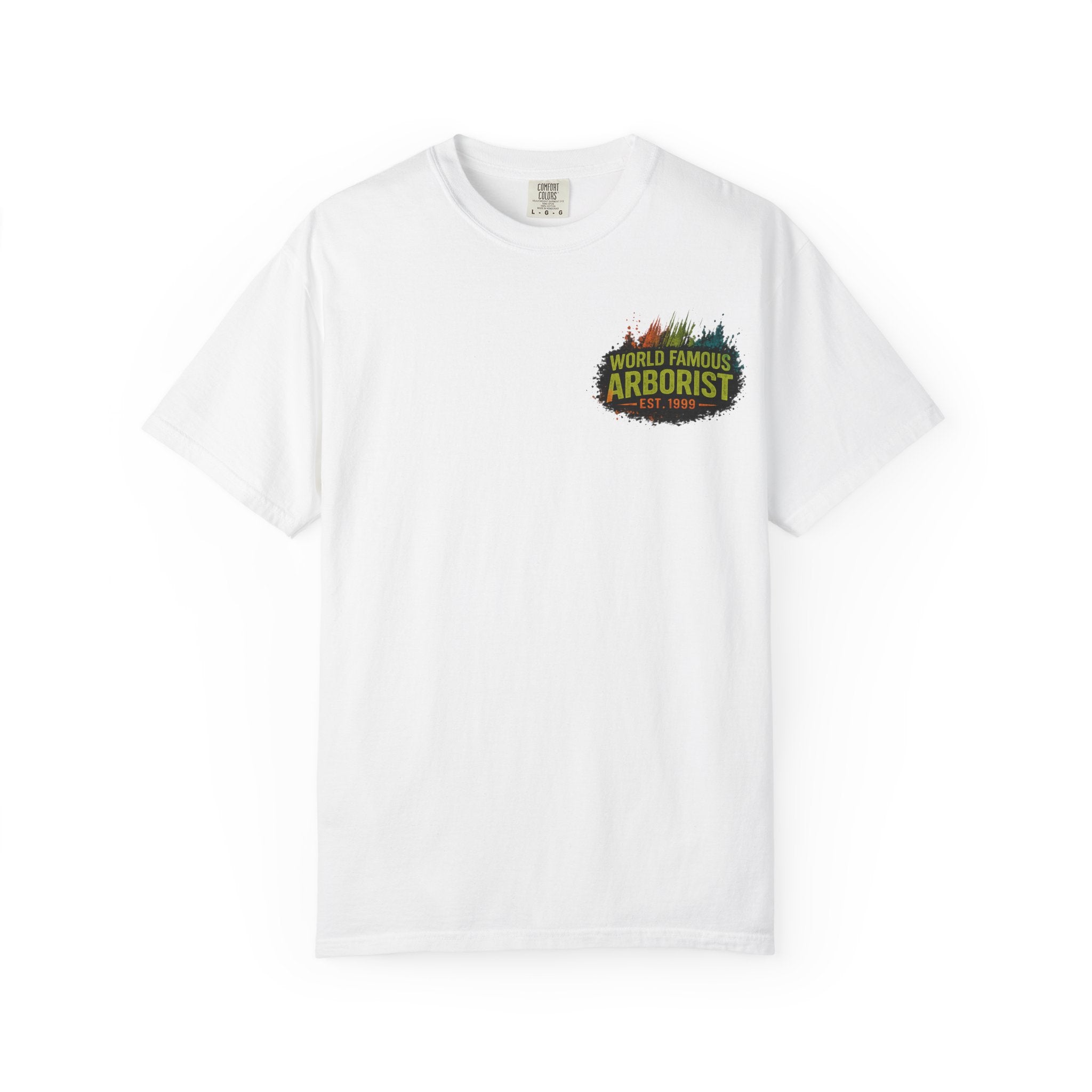 Arborist Graphic T-Shirt — "World Famous Arborist" Forest Logo Tee
