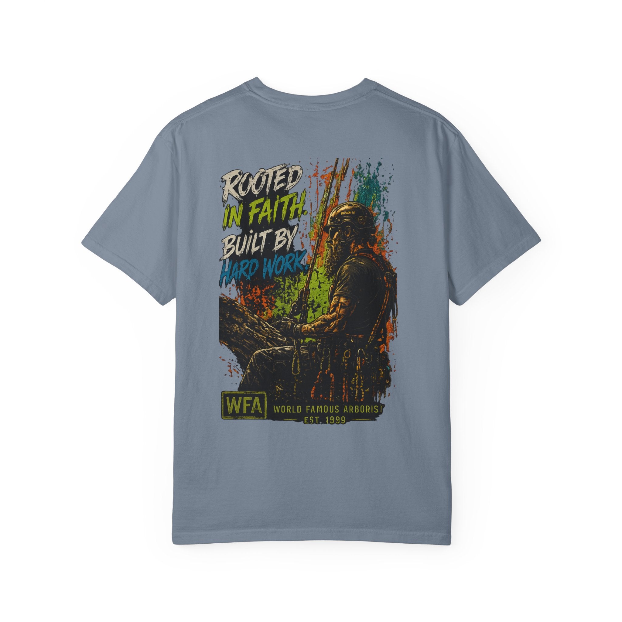 Arborist Graphic T-Shirt — "World Famous Arborist" Forest Logo Tee