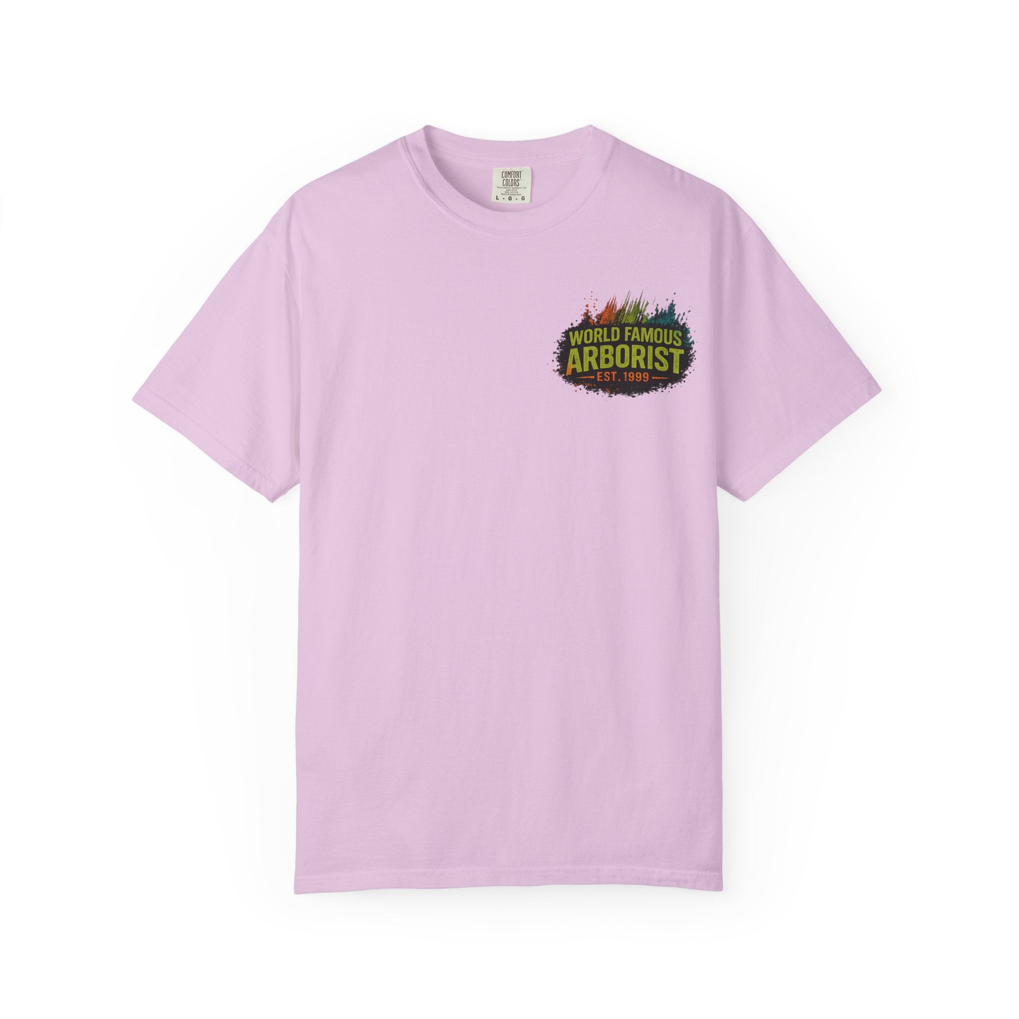 Arborist Graphic T-Shirt — "World Famous Arborist" Forest Logo Tee