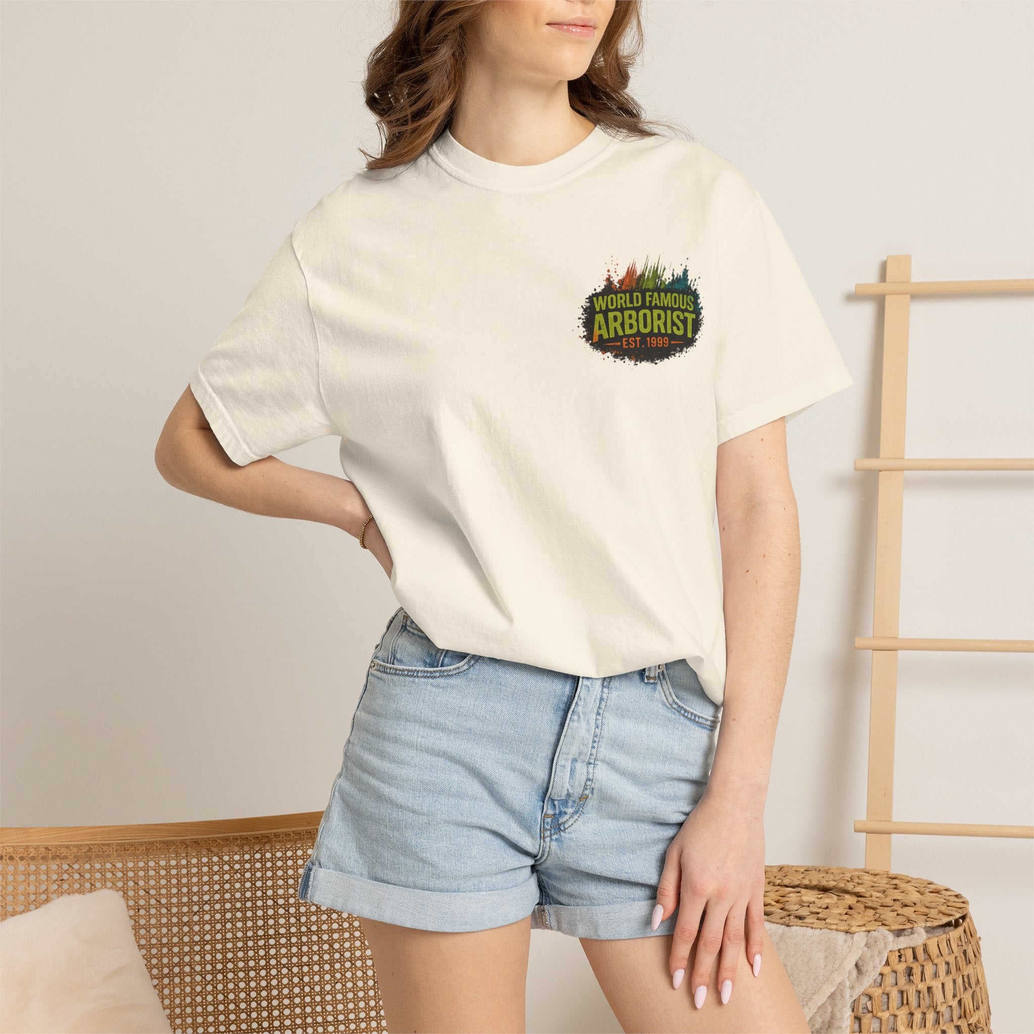Arborist Graphic T-Shirt — "World Famous Arborist" Forest Logo Tee