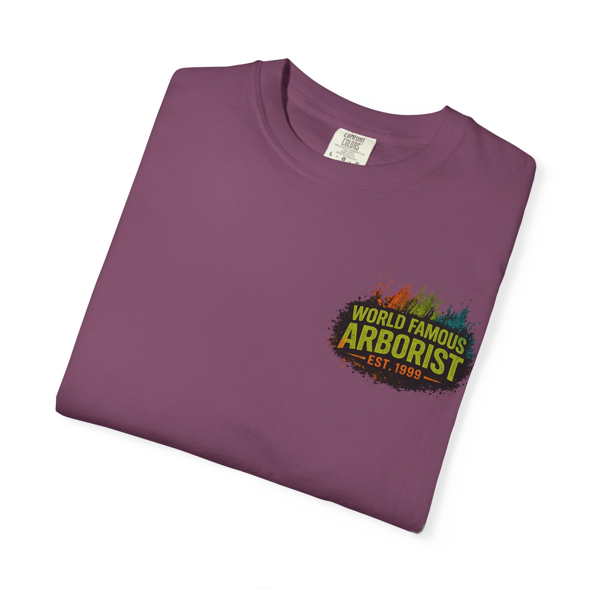 Arborist Graphic T-Shirt — "World Famous Arborist" Forest Logo Tee