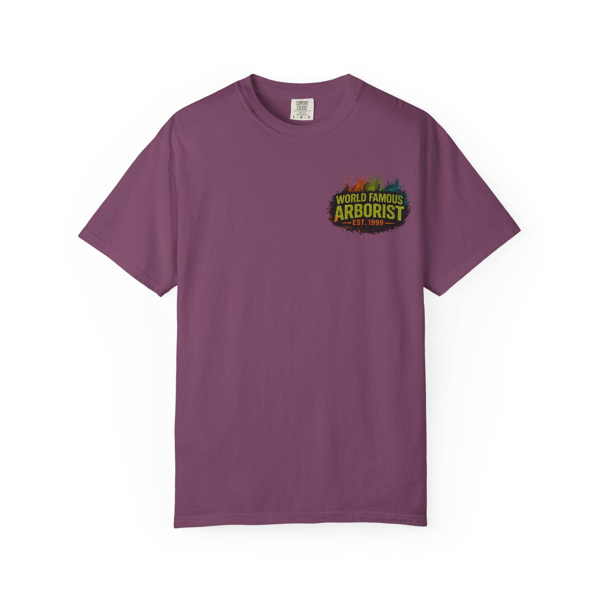Arborist Graphic T-Shirt — "World Famous Arborist" Forest Logo Tee