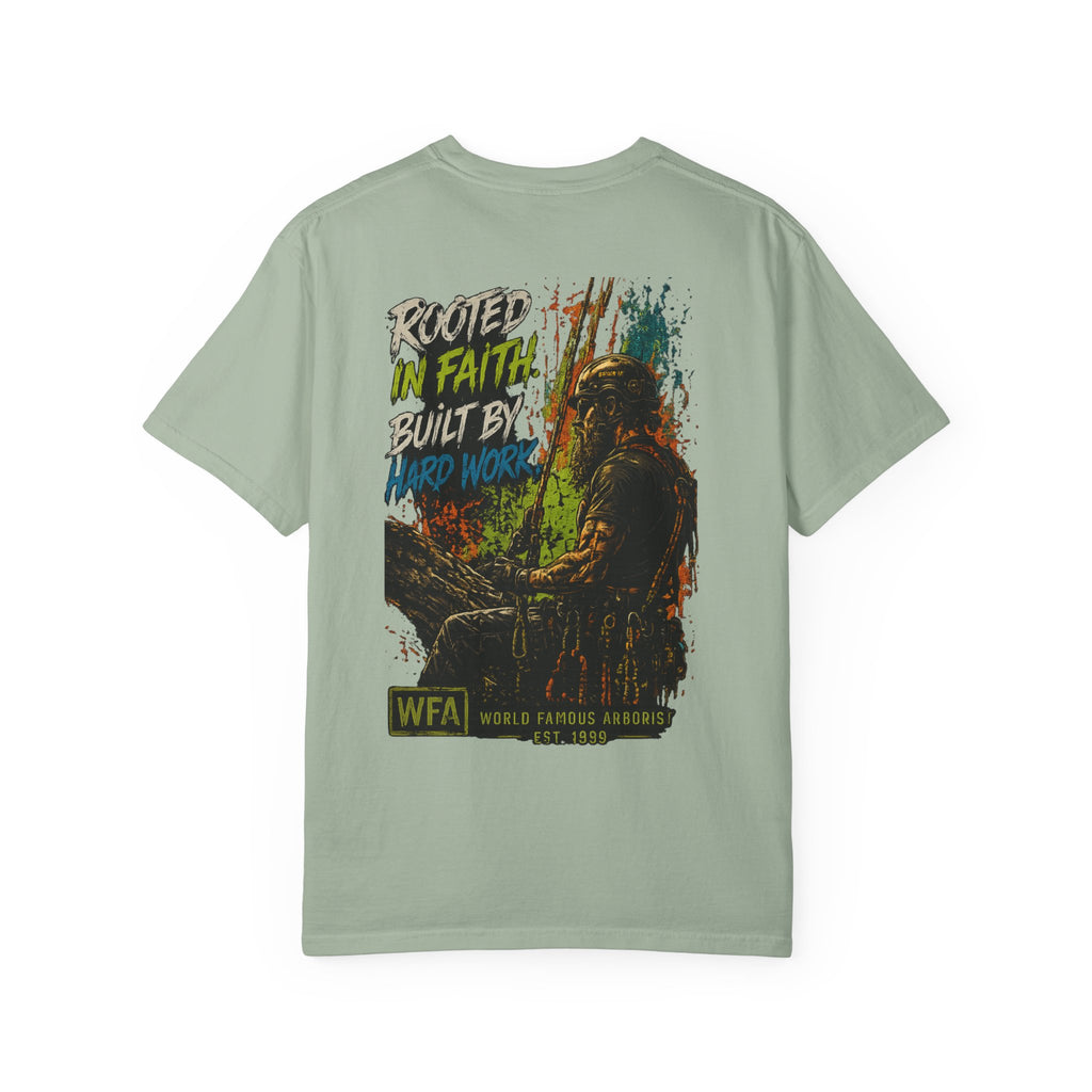 Arborist Graphic T-Shirt — "World Famous Arborist" Forest Logo Tee