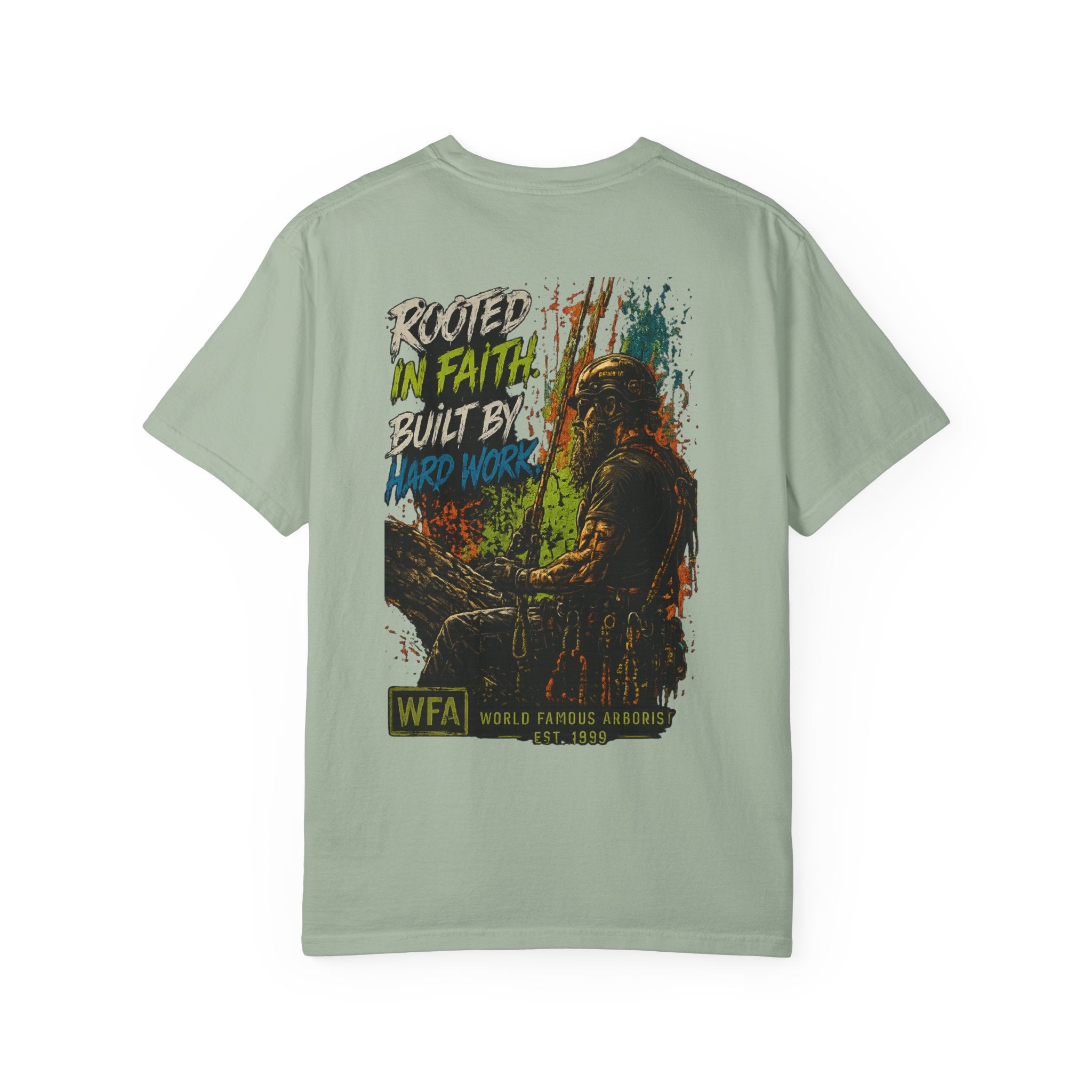 Arborist Graphic T-Shirt — "World Famous Arborist" Forest Logo Tee