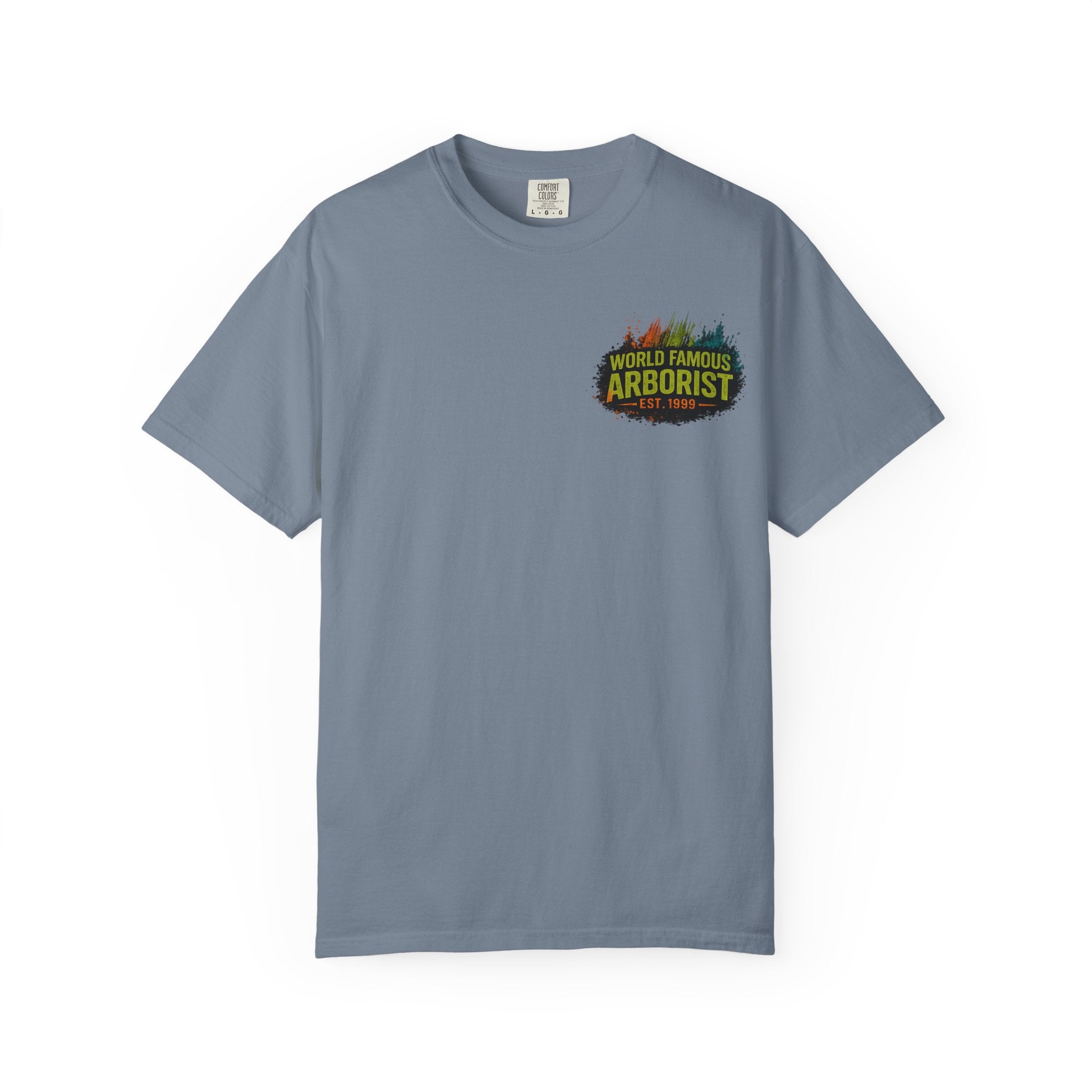 Arborist Graphic T-Shirt — "World Famous Arborist" Forest Logo Tee