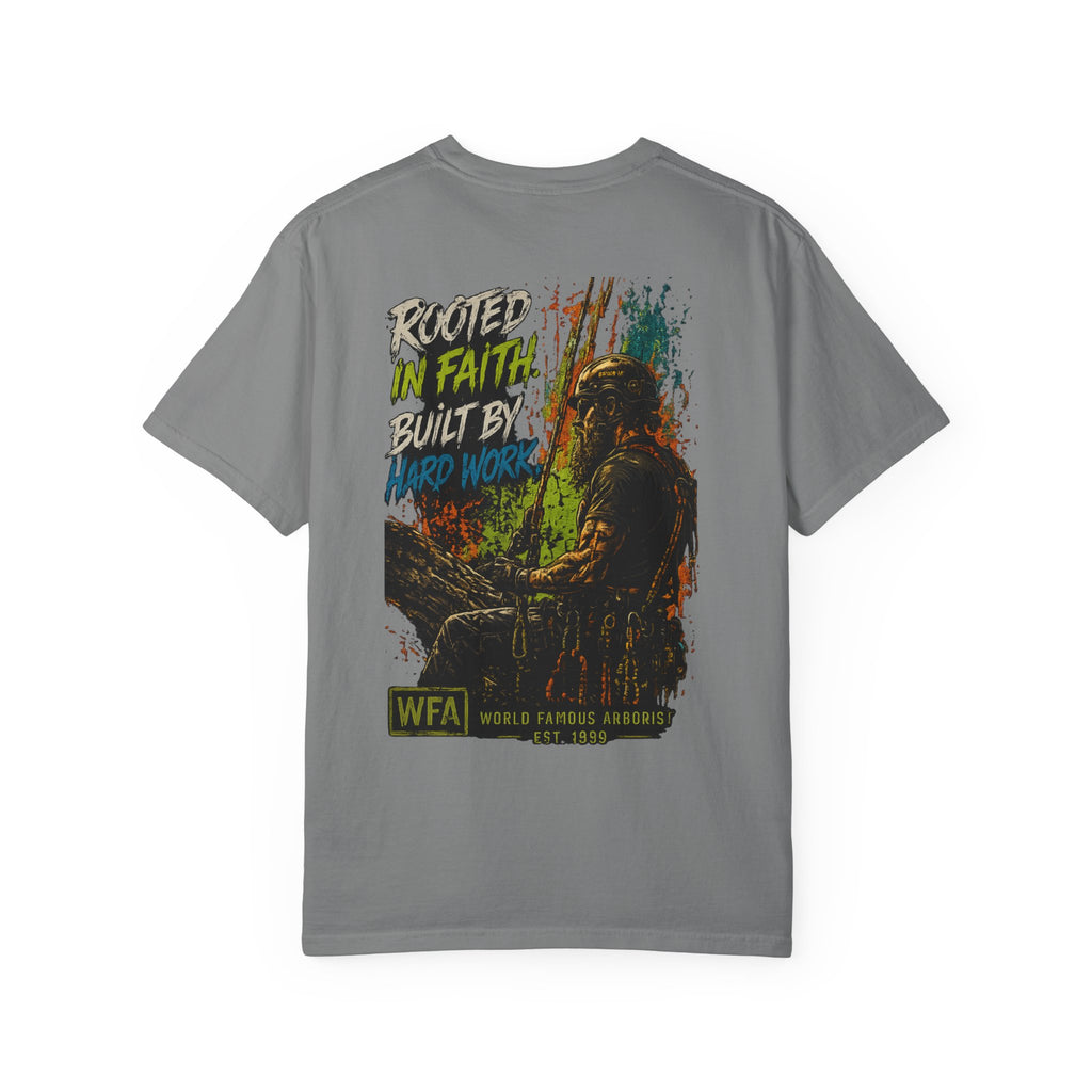 Arborist Graphic T-Shirt — "World Famous Arborist" Forest Logo Tee