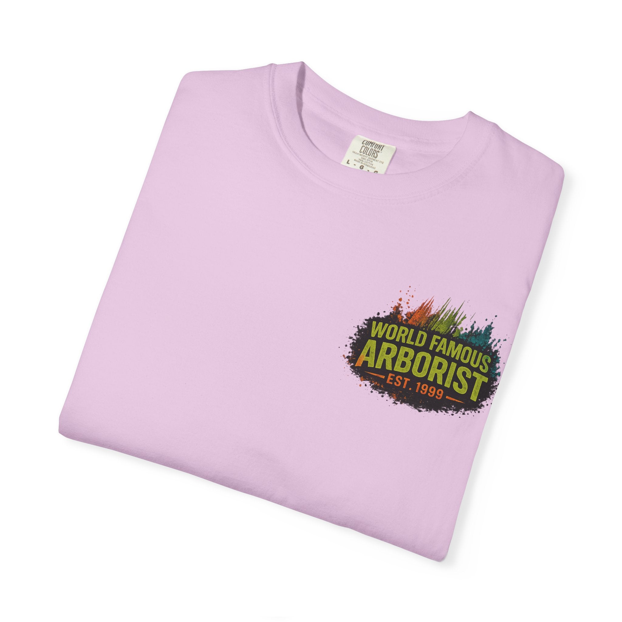 Arborist Graphic T-Shirt — "World Famous Arborist" Forest Logo Tee