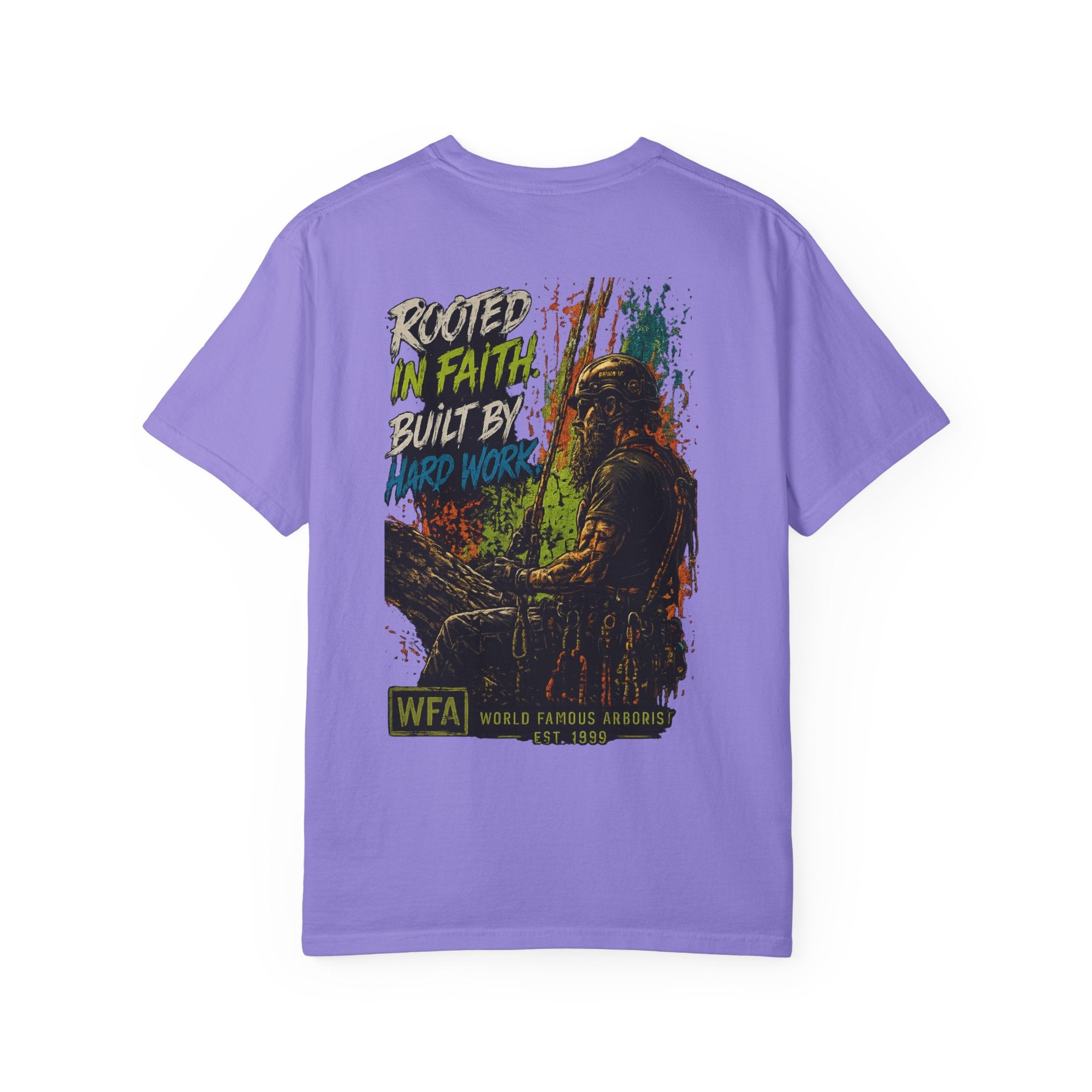 Arborist Graphic T-Shirt — "World Famous Arborist" Forest Logo Tee