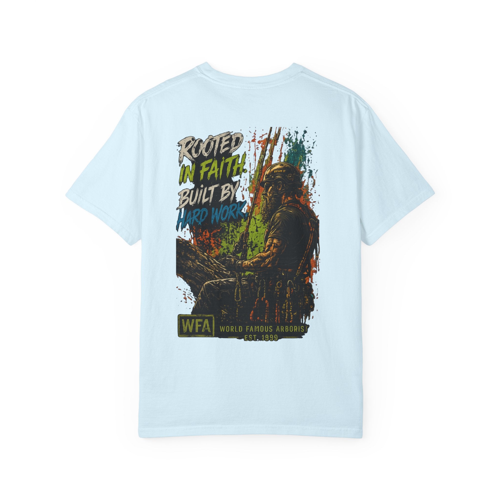 Arborist Graphic T-Shirt — "World Famous Arborist" Forest Logo Tee