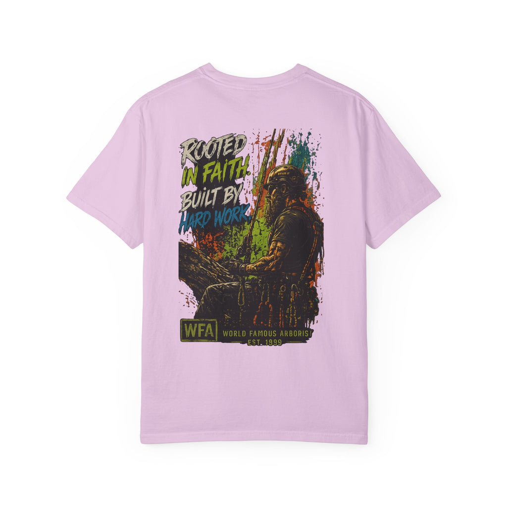 Arborist Graphic T-Shirt — "World Famous Arborist" Forest Logo Tee