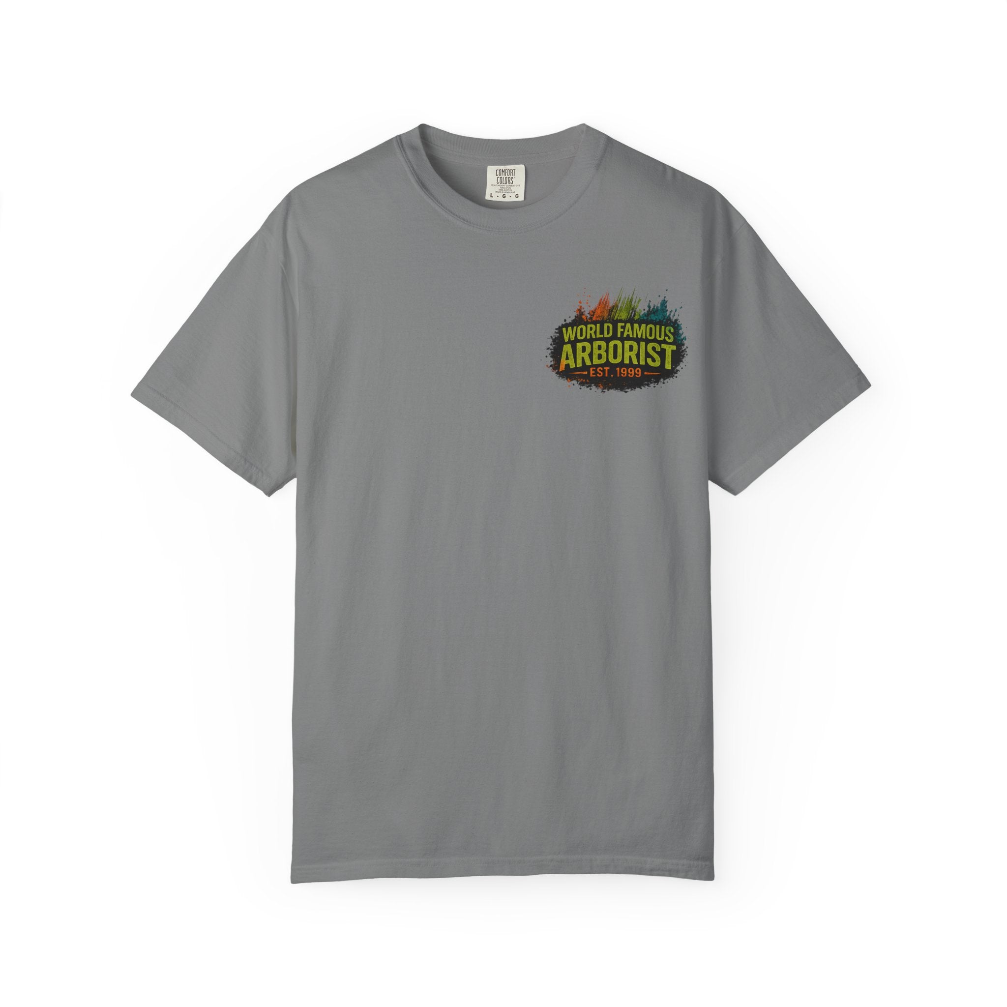 Arborist Graphic T-Shirt — "World Famous Arborist" Forest Logo Tee