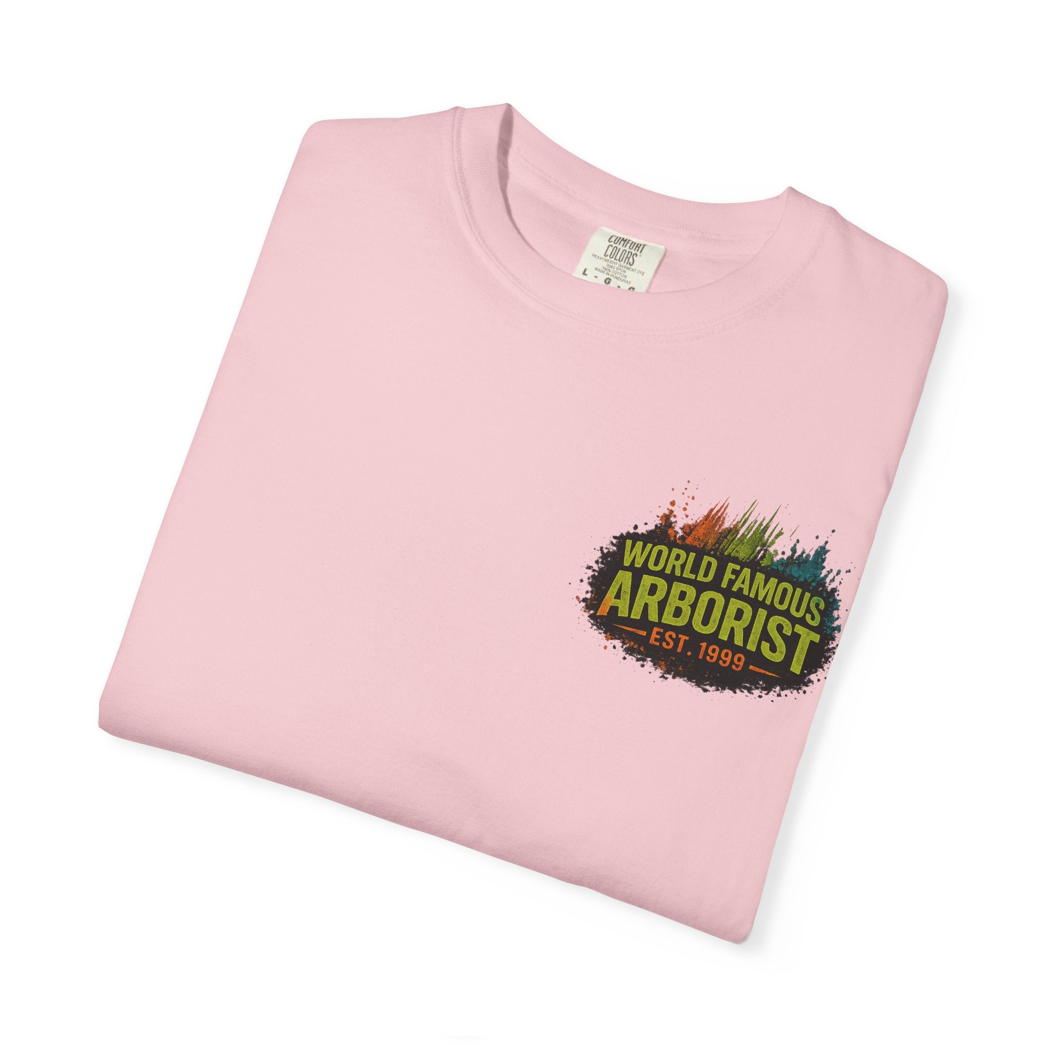 Arborist Graphic T-Shirt — "World Famous Arborist" Forest Logo Tee
