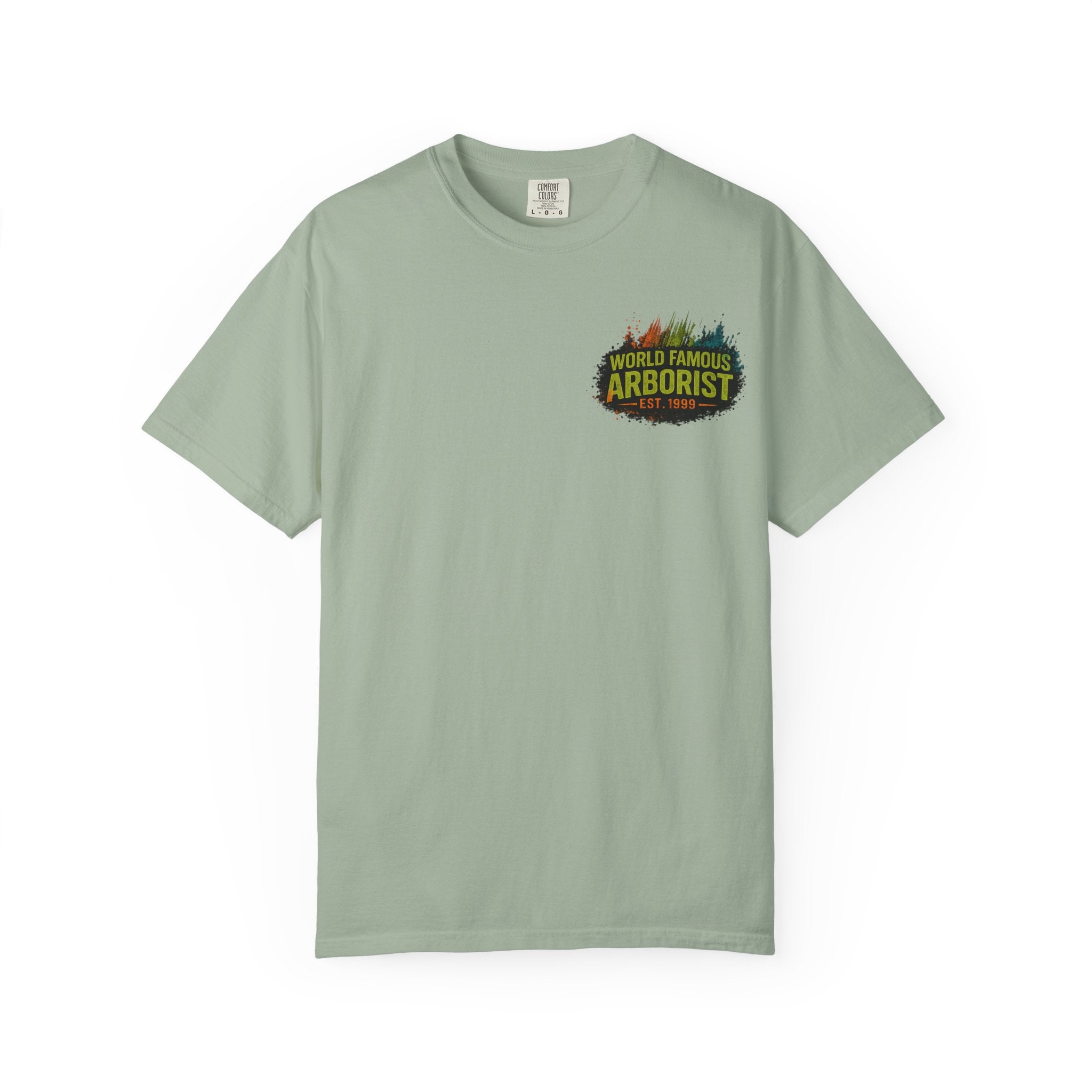 Arborist Graphic T-Shirt — "World Famous Arborist" Forest Logo Tee