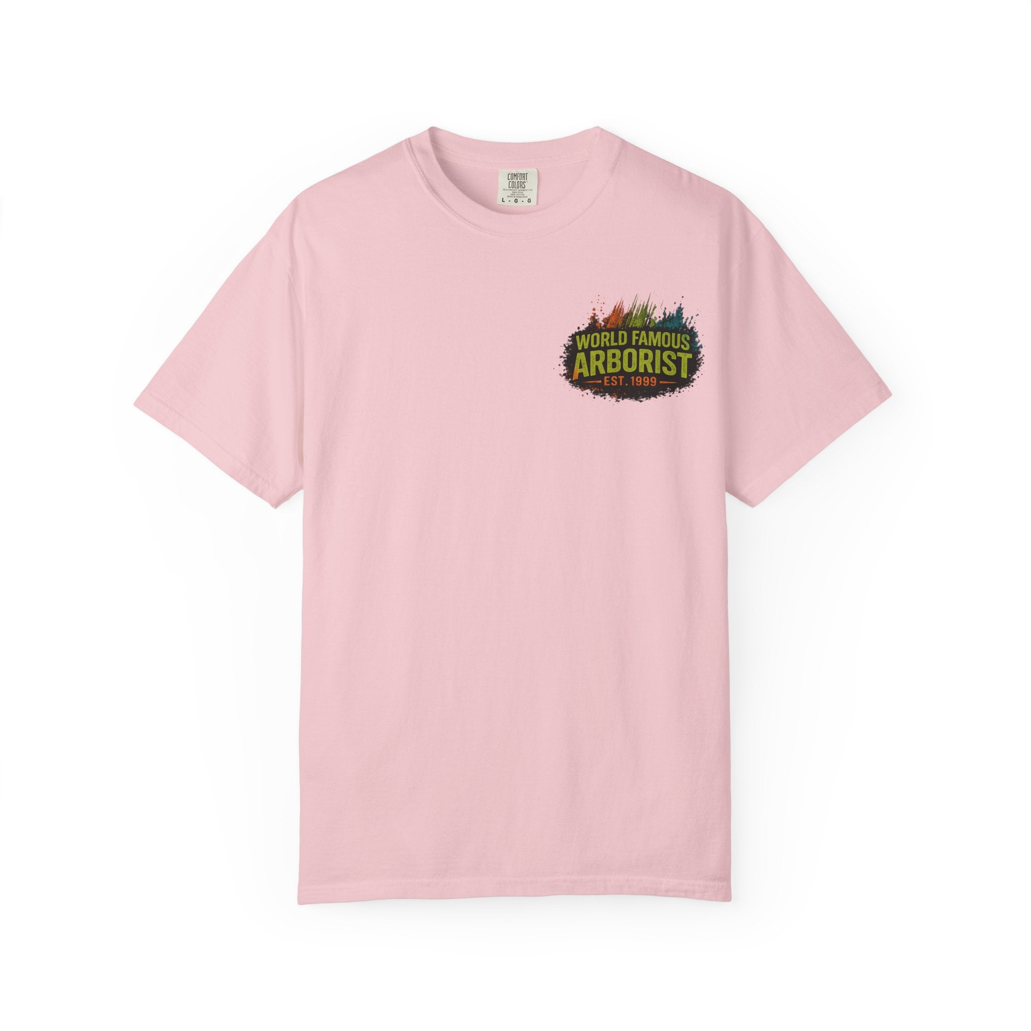 Arborist Graphic T-Shirt — "World Famous Arborist" Forest Logo Tee