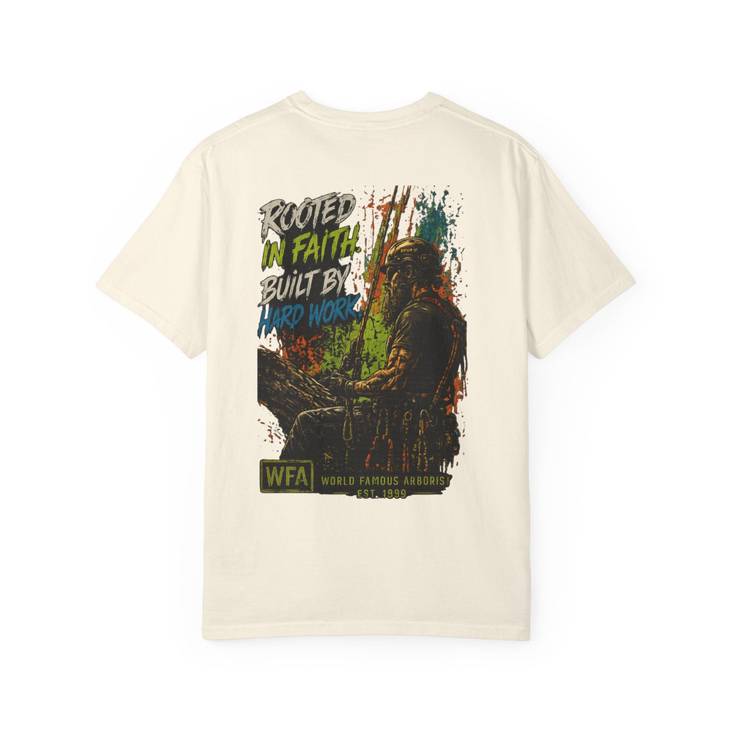 Arborist Graphic T-Shirt — "World Famous Arborist" Forest Logo Tee