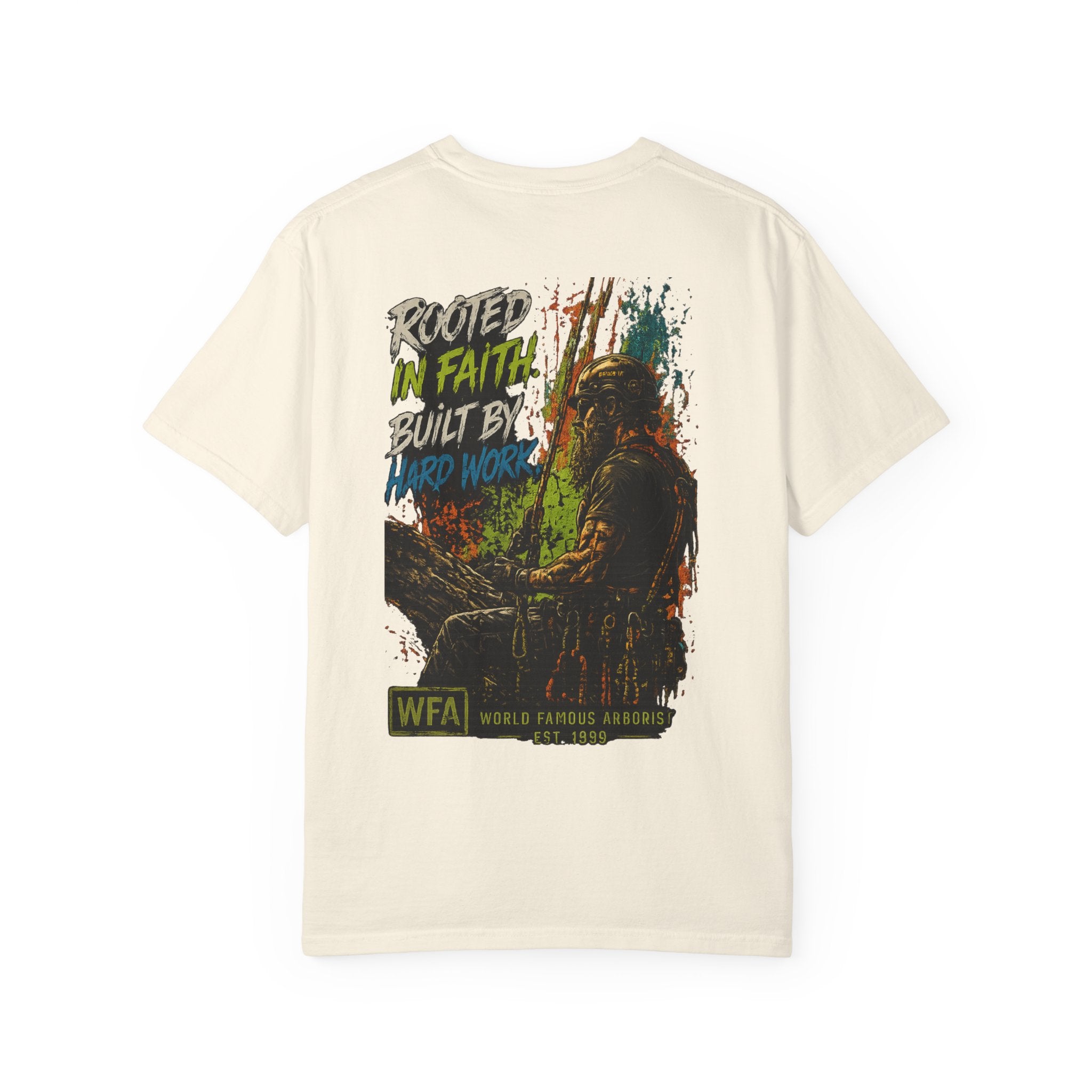 Arborist Graphic T-Shirt — "World Famous Arborist" Forest Logo Tee