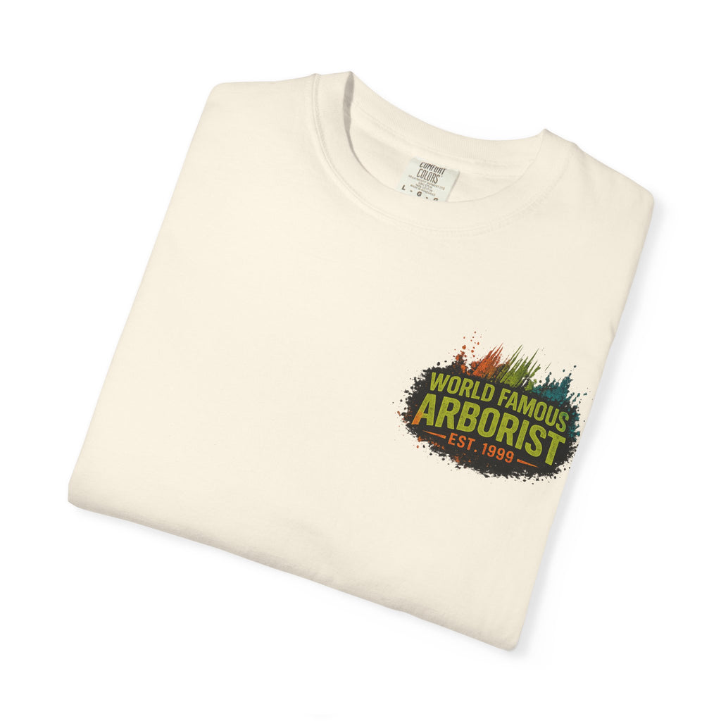 Arborist Graphic T-Shirt — "World Famous Arborist" Forest Logo Tee