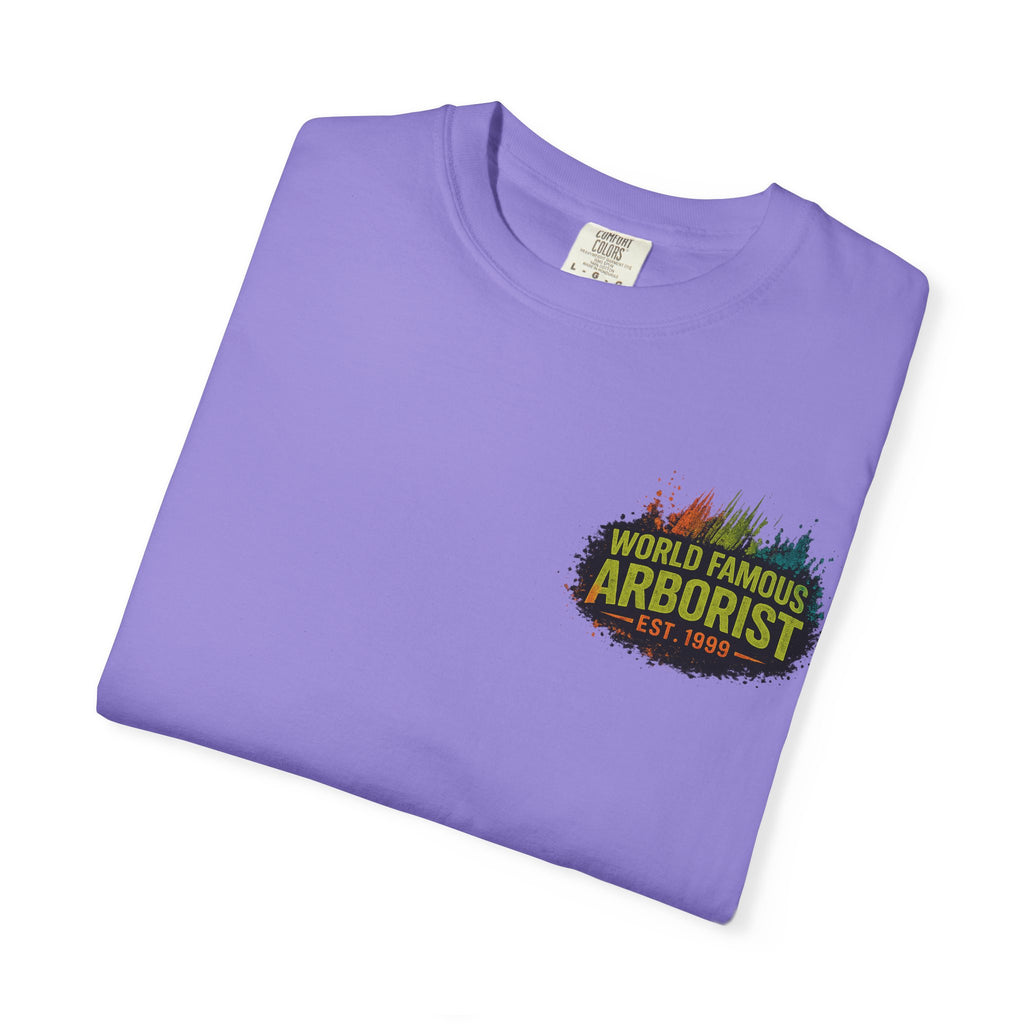 Arborist Graphic T-Shirt — "World Famous Arborist" Forest Logo Tee