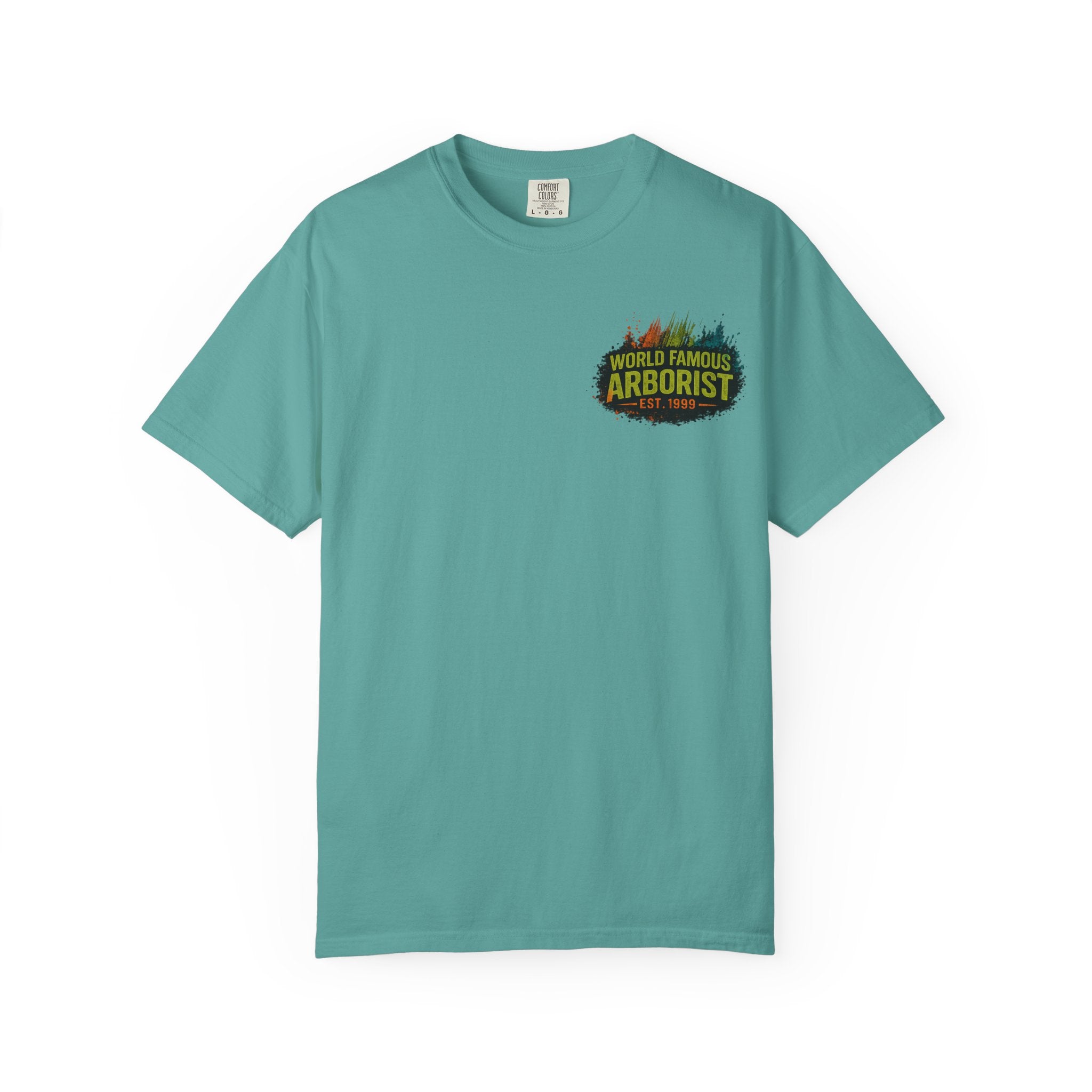 Arborist Graphic T-Shirt — "World Famous Arborist" Forest Logo Tee