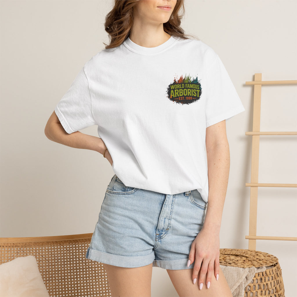 Arborist Graphic T-Shirt — "World Famous Arborist" Forest Logo Tee