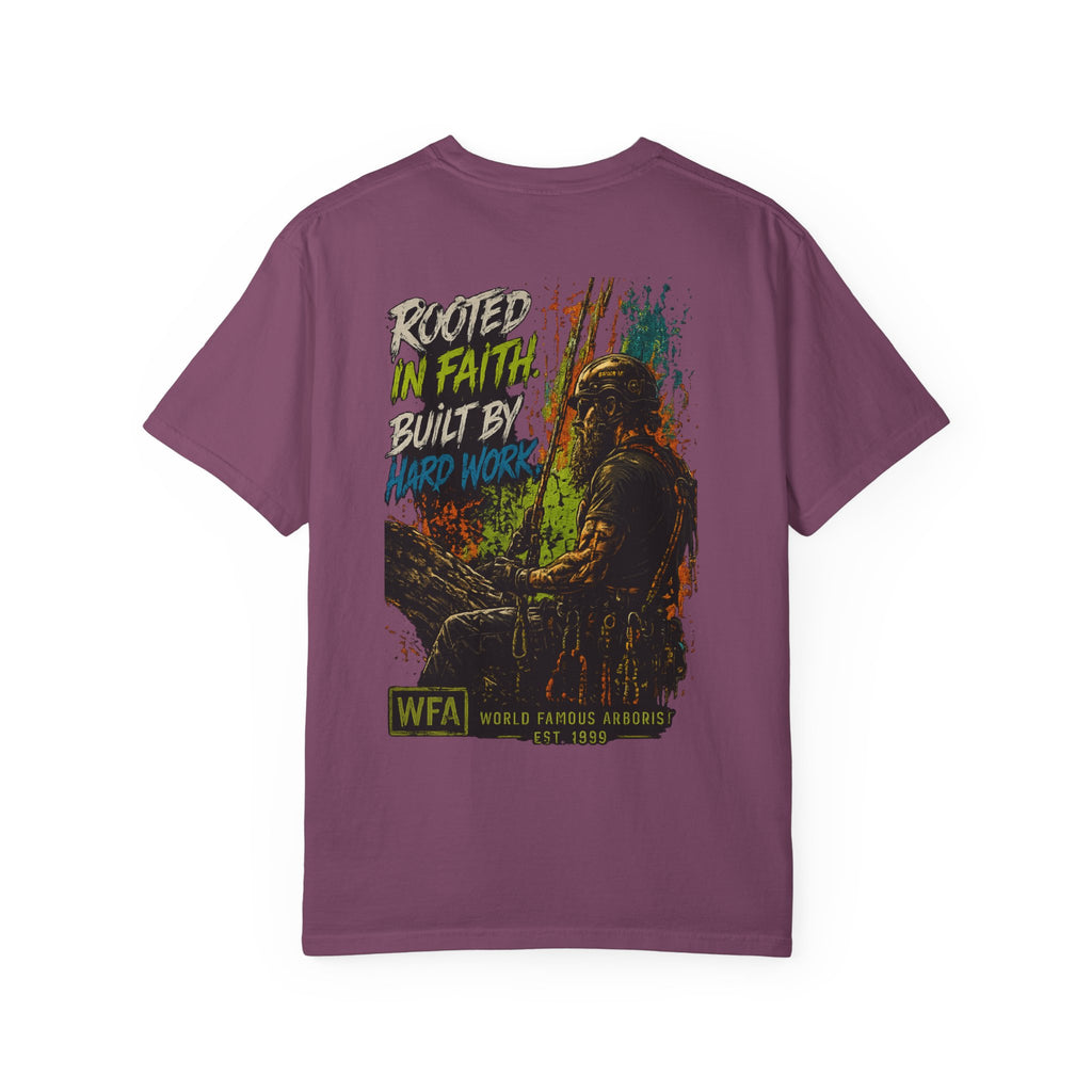Arborist Graphic T-Shirt — "World Famous Arborist" Forest Logo Tee
