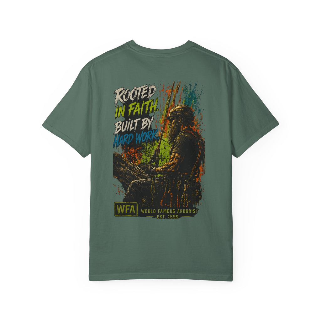 Arborist Graphic T-Shirt — "World Famous Arborist" Forest Logo Tee