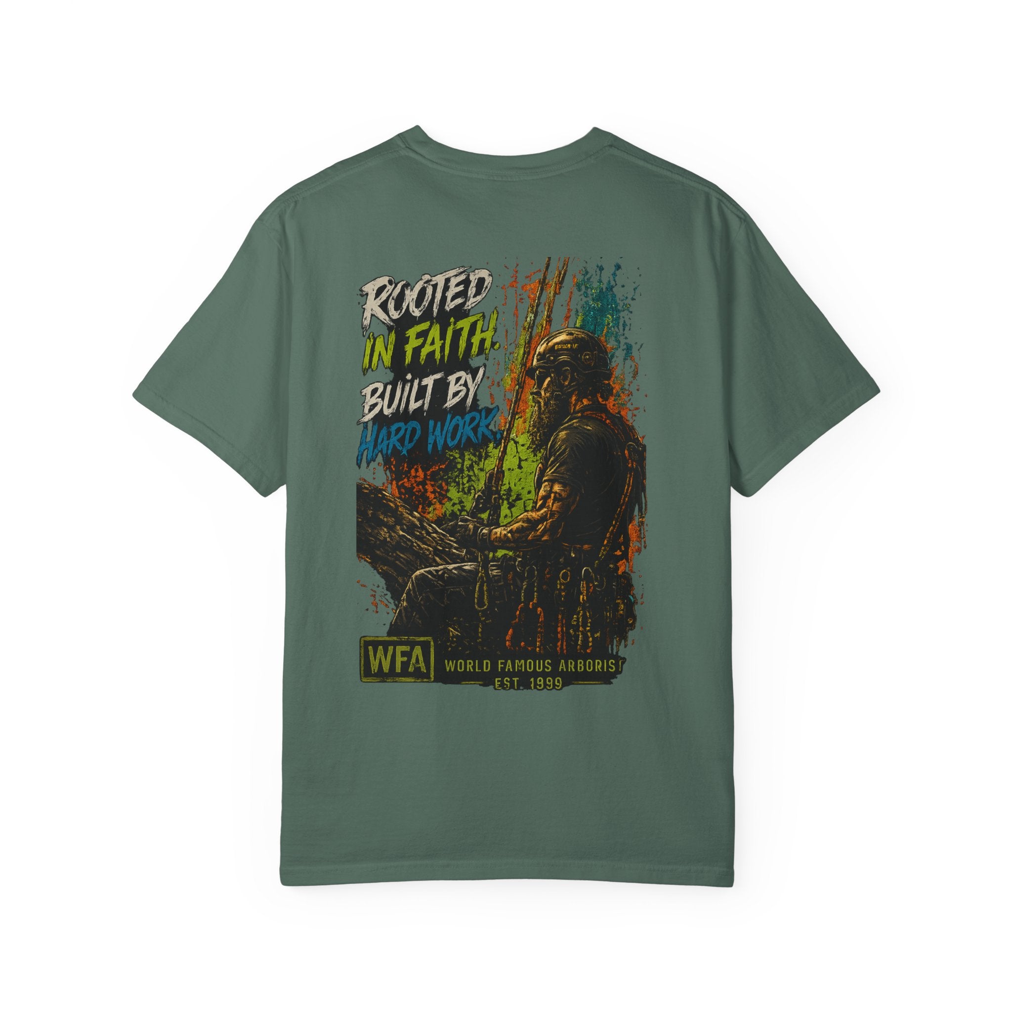 Arborist Graphic T-Shirt — "World Famous Arborist" Forest Logo Tee