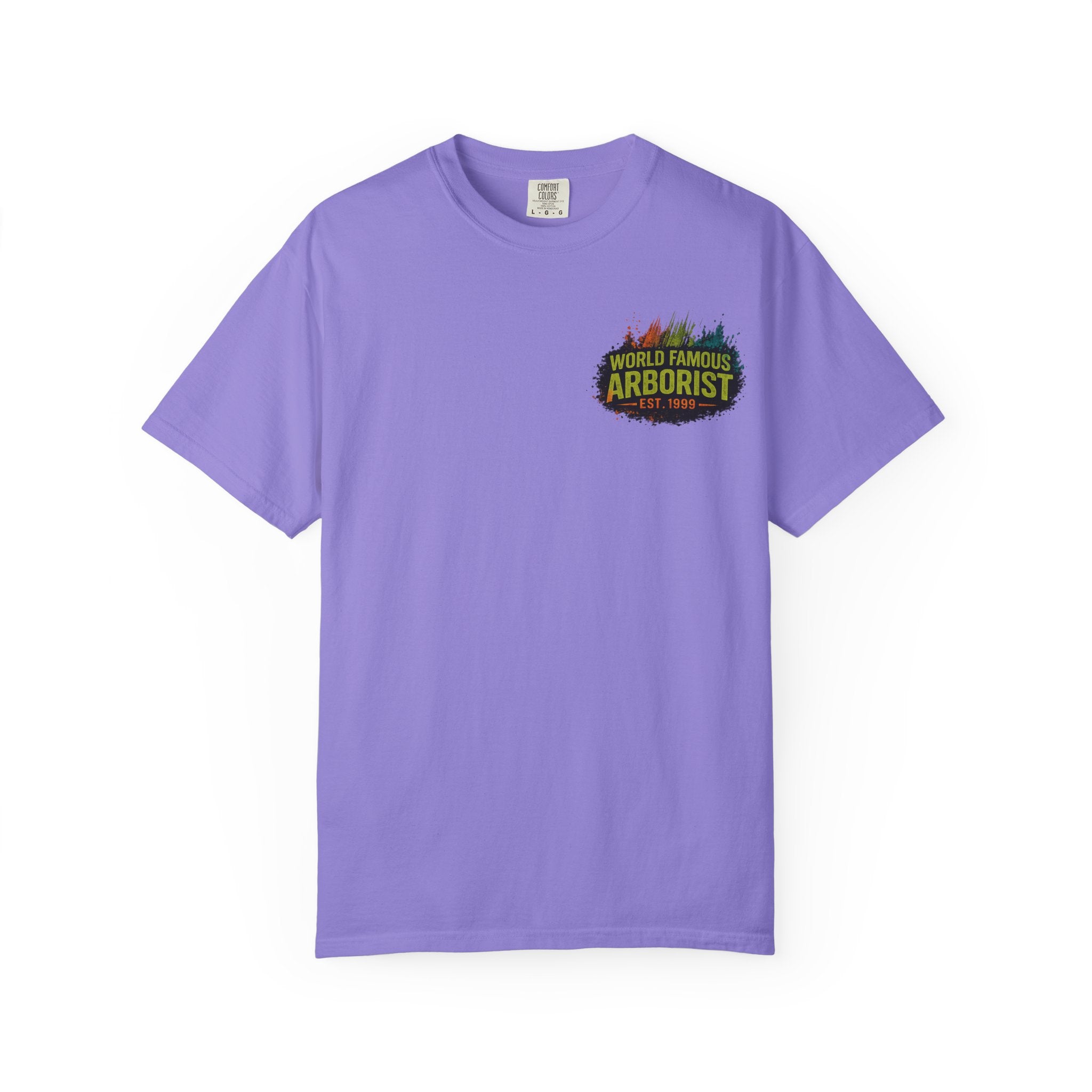 Arborist Graphic T-Shirt — "World Famous Arborist" Forest Logo Tee