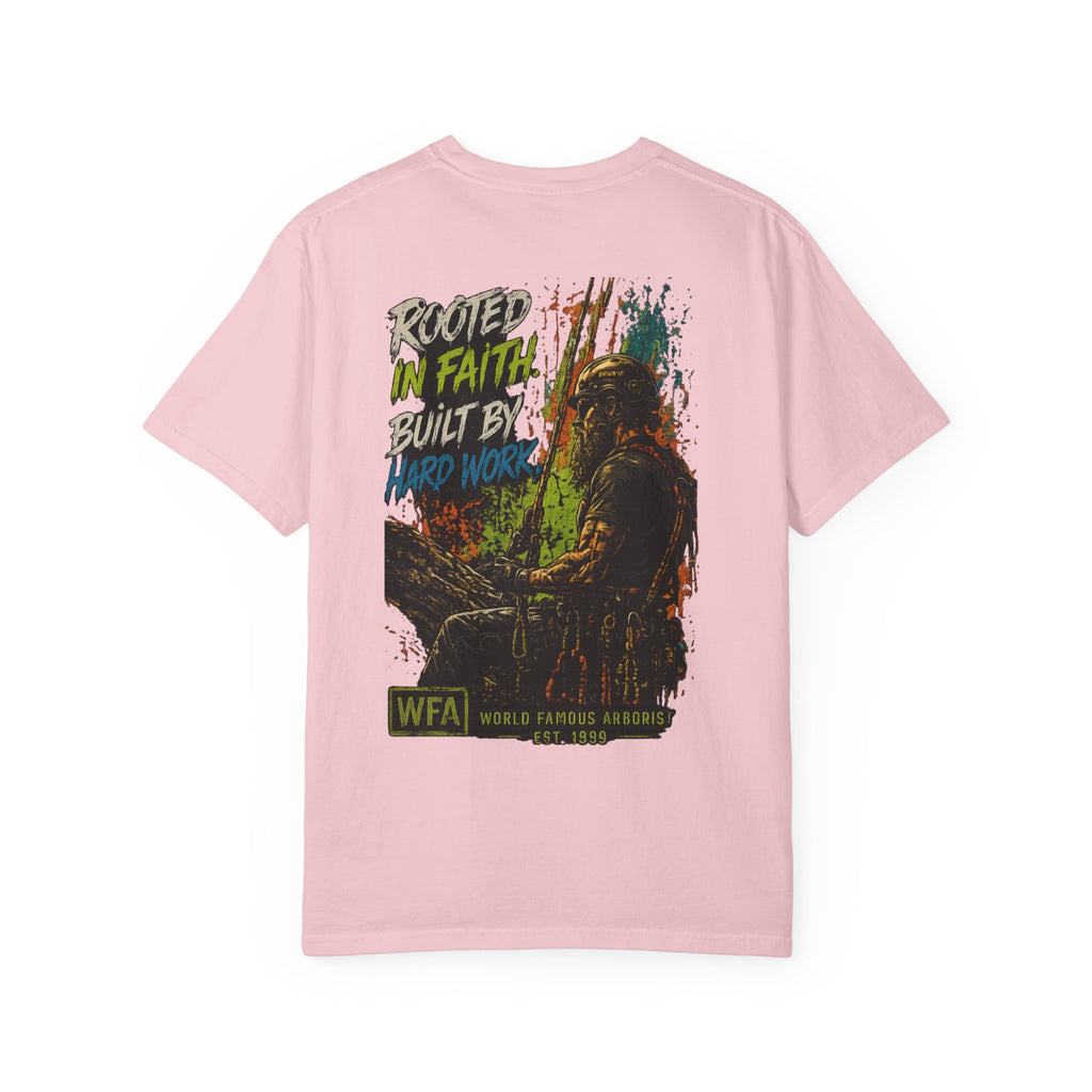 Arborist Graphic T-Shirt — "World Famous Arborist" Forest Logo Tee