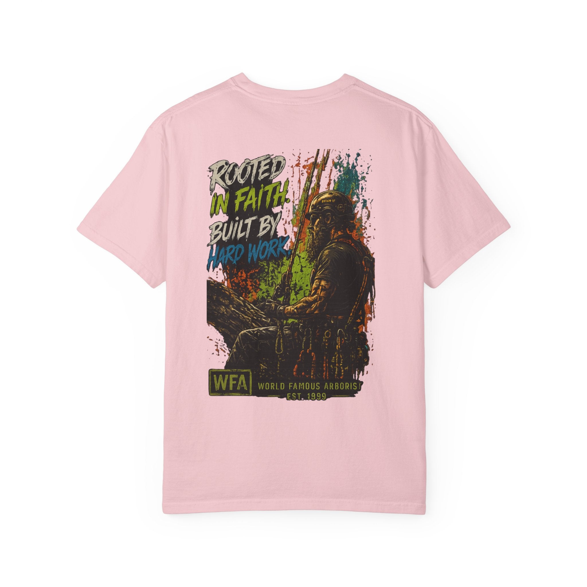 Arborist Graphic T-Shirt — "World Famous Arborist" Forest Logo Tee